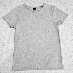 Scotch & Soda Amsterdam T Shirt, 95% Cotton, Gray, Crew Neck, Womens Sz L